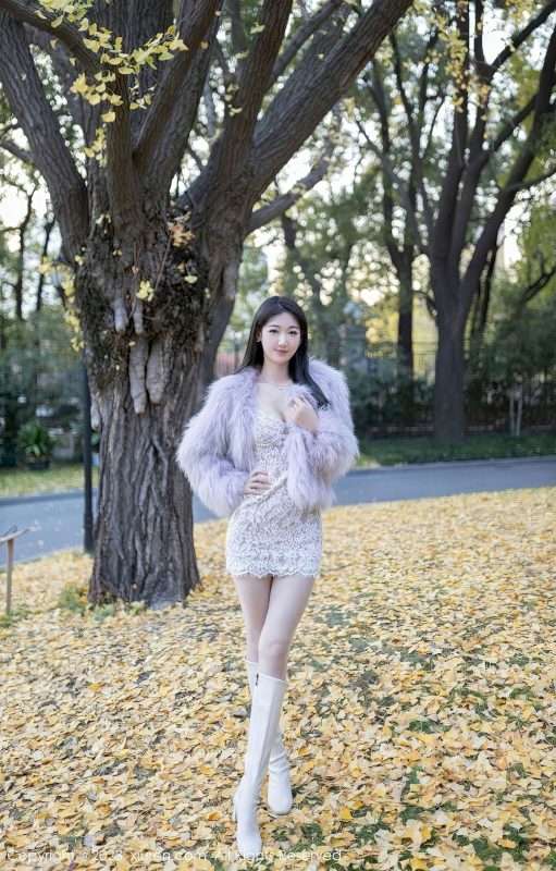 [秀人XiuRen] No.6331 唐安琪 - 白色短裙+白色丝袜性感写真-御萝部落