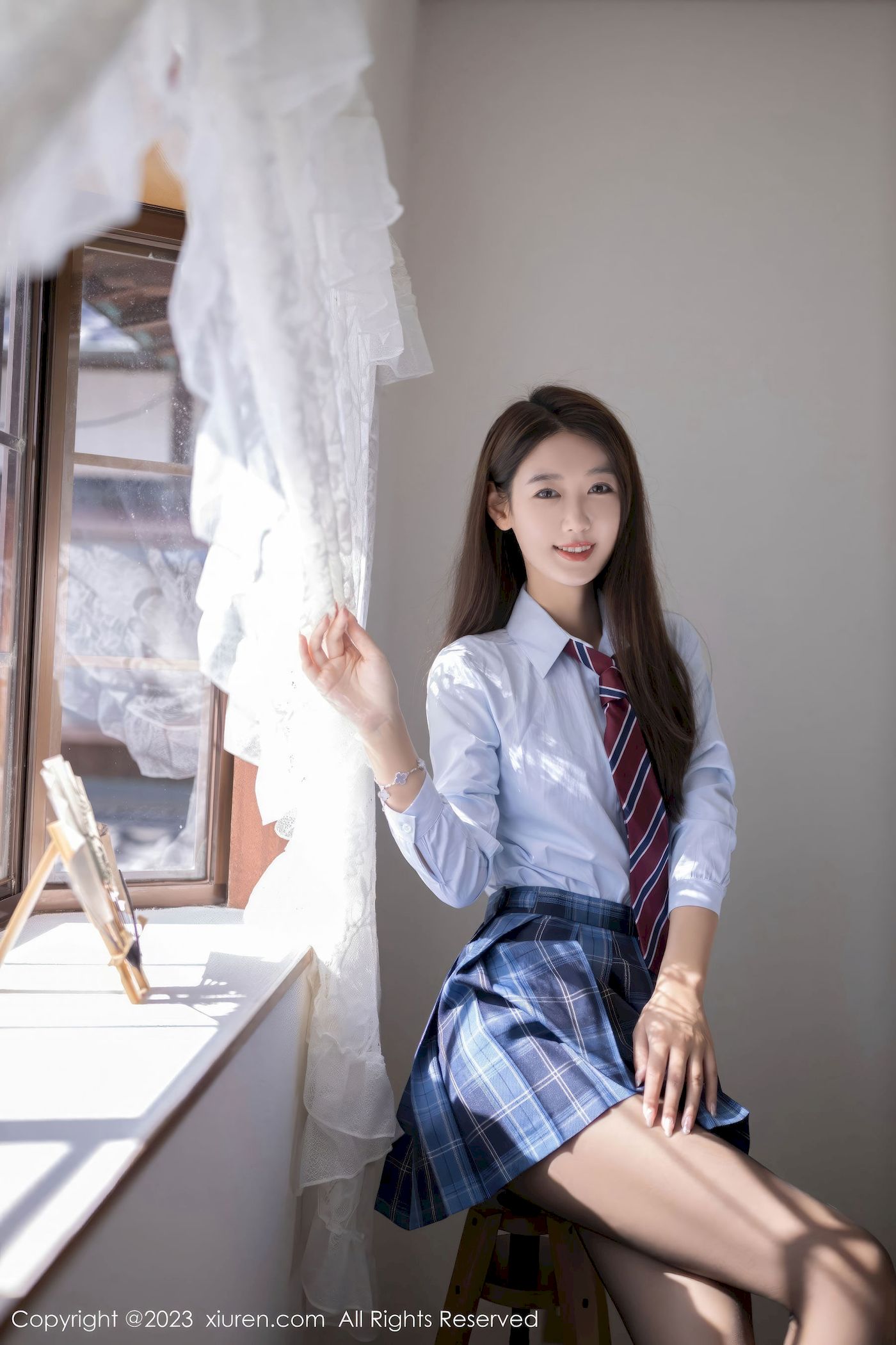 唐安琪 - 学生制服+格子裙日本旅拍